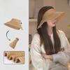 Wide Simple Brimmed Women Summer Casual Sun Shading Woven Hat For Out Going