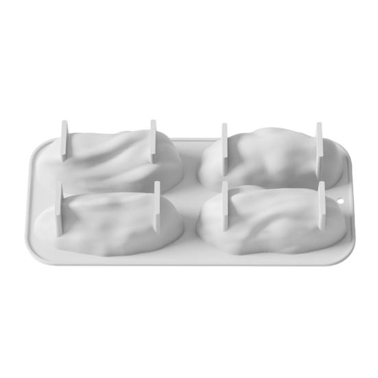 

Силиконовая форма для муссового торта в форме ореха, пищевая форма для выпечки для французской выпечки, желе, шоколада, антипригарная, легко снимается, можно мыть в посудомоечной машине, инструмент для DIY десертов. белый