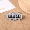 Archmage of the Underworld English Light Sign Brooch Personality Oil Drip Metal Badge Backpack Jeans Accessories