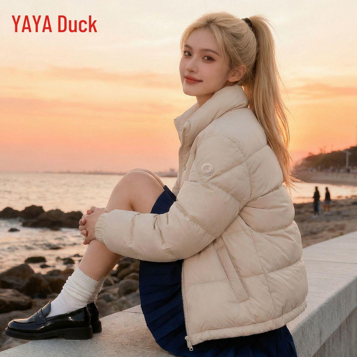

YAYA Men s Winter Duck Down Jacket - Trendy, Warm, and Versatile Thickened Coat S (90-110 jin)