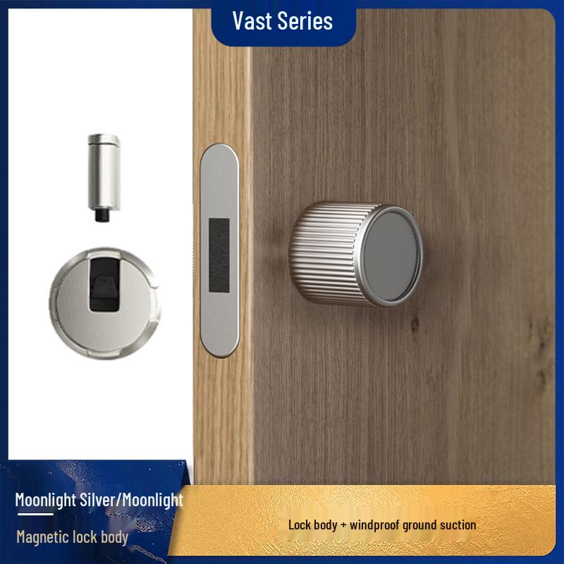 Minimalist Universal Indoor Door Handle Set for Bedroom and Bathroom