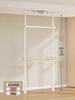 Floor-Standing Clothes Rack: Bedroom Hanger, Retractable Drying Rod, Coat & Hat Rack.