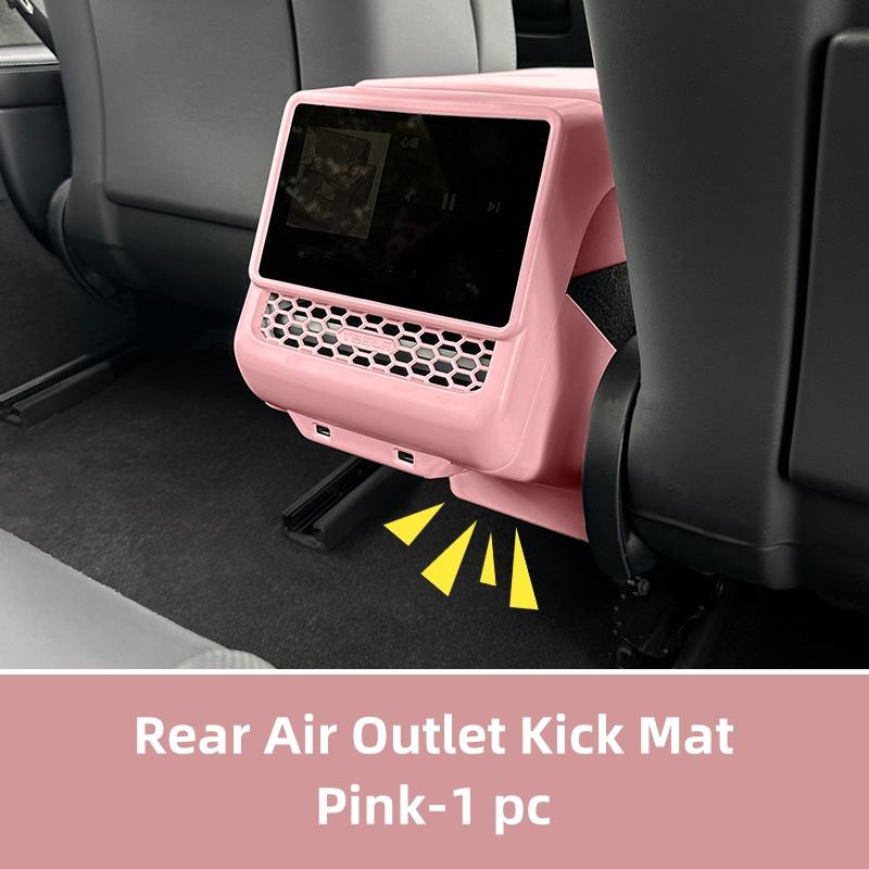 Rear Air Outlet Kick Mat for Tesla Model Y Juniper 3 Highland Armrest Protective Cover Rear Screen Protector Frame Interior Acce