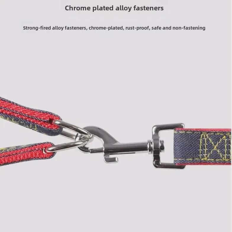 Denim Wear-Resistant Dog Leash & Harness for Small Dogs and Cats