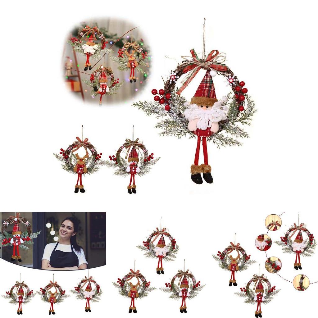 Elegant Xmas Decorations Garland Rattan With Twinkling Lights For Holiday Cheer