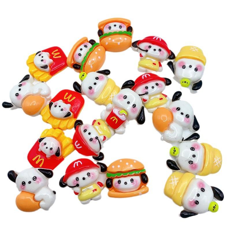 Pochacco McDonald's Cartoon Haarspangen & Handyhülle DIY Harz Zubehör Set