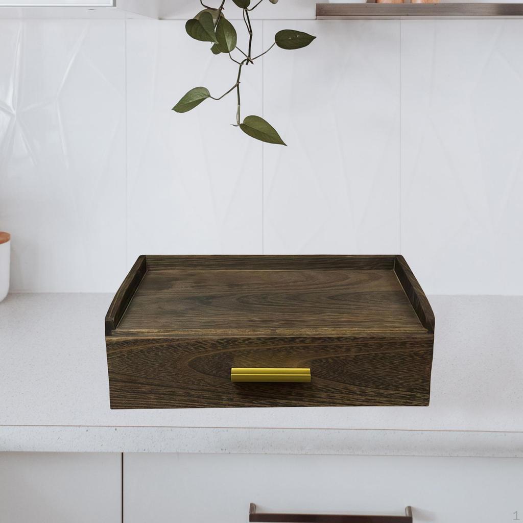 Box, Sugar Packet Holder, Station with Compartments, Tea Stand for Kitchen, Home, Desk