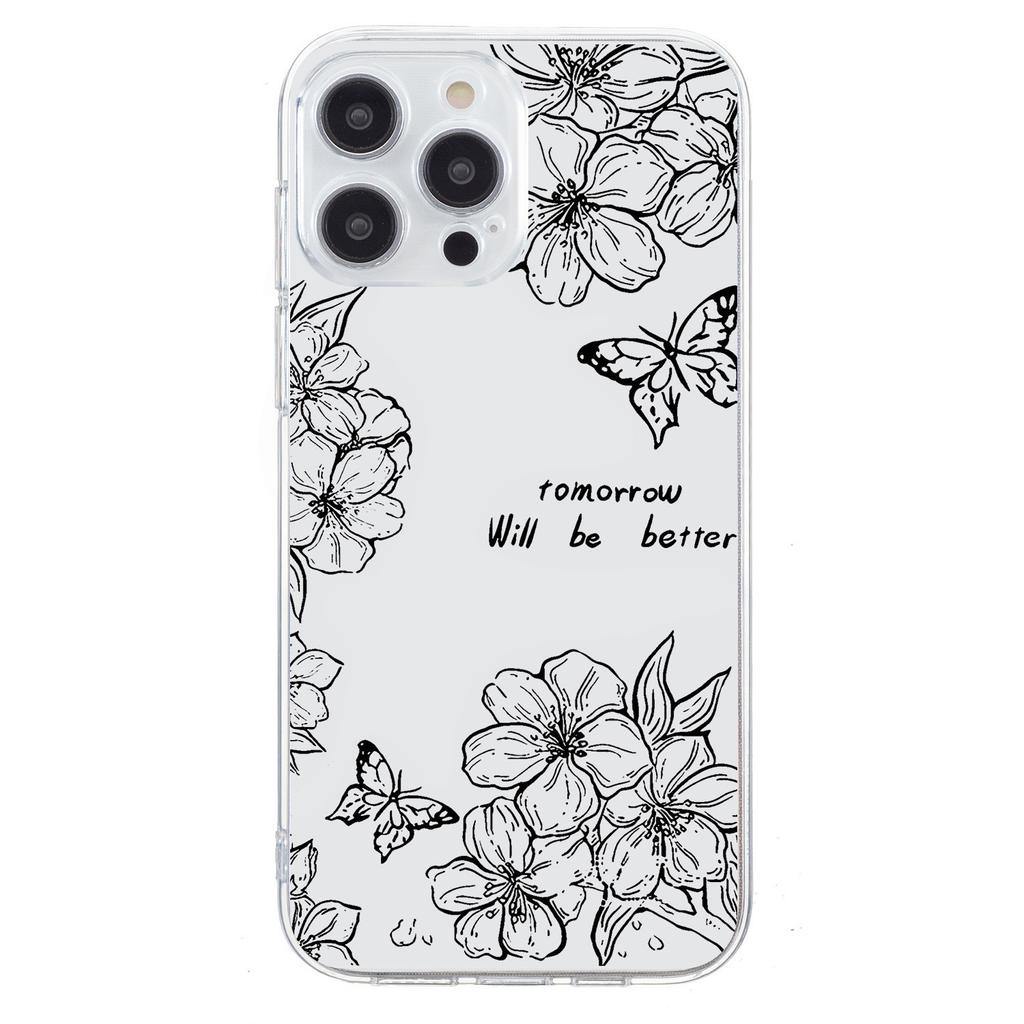Applicable to iPhone16E mobile phone case Samsung S25 cartoon painted TPU mobile phone case 15Pro leopard print all-inclusive soft case
