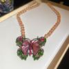 Colorful Summer Acrylic Bead Necklace – Simple, Fashionable, High-End Clavicle Jewelry