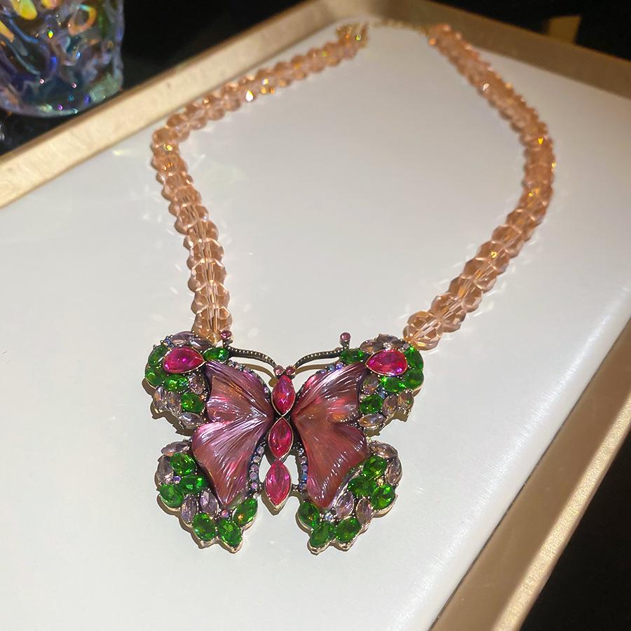 Colorful Summer Acrylic Bead Necklace – Simple, Fashionable, High-End Clavicle Jewelry