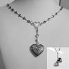 Y2K Message Locket Necklace Jewelry Accessories Photo Picture Necklace New Heart Necklace