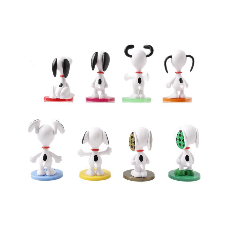 Grenzüberschreitende Trendige Snoopy Mini-Figur Dekoration: PVC Niedliche Schreibtischdekorationen