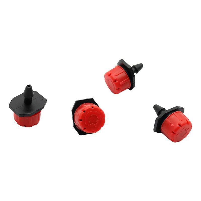 10Pcs Adjustable Dripper Red Micro Drip Irrigation Watering Anti-clogging Emitter Garden Supplies for 1/4 Inch Hose