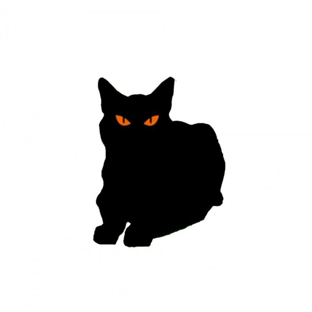 Iron Art Black Cat Yard Signs Black Outdoor Lawn Decoration for Halloween Decoration