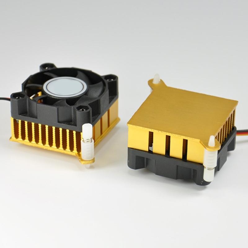 Gold Aluminium Heatsink DC5V 12V 40mm 40x40x10mm Fan for Efficient Northbridge Chipset Cooling Devices