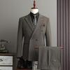 Hotel View Men's Spring 2025 British Business Suit - Three-Piece Set A311-SJT9997-P285