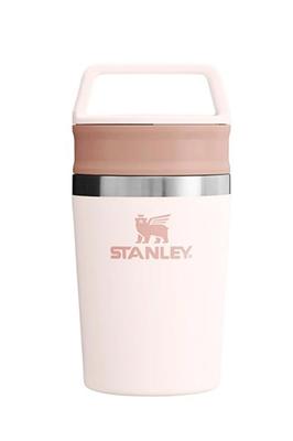 Cafe To Go Vacuum with 230ml Stainless Insulated for Cold or Hot Water Rose Quartz Mug, 0.23L Lid, Steel, Water, Bottle, Tumbler, Outdoor,