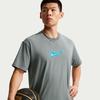 Nike T Shirts Men's Gray Crew Neck Moderate