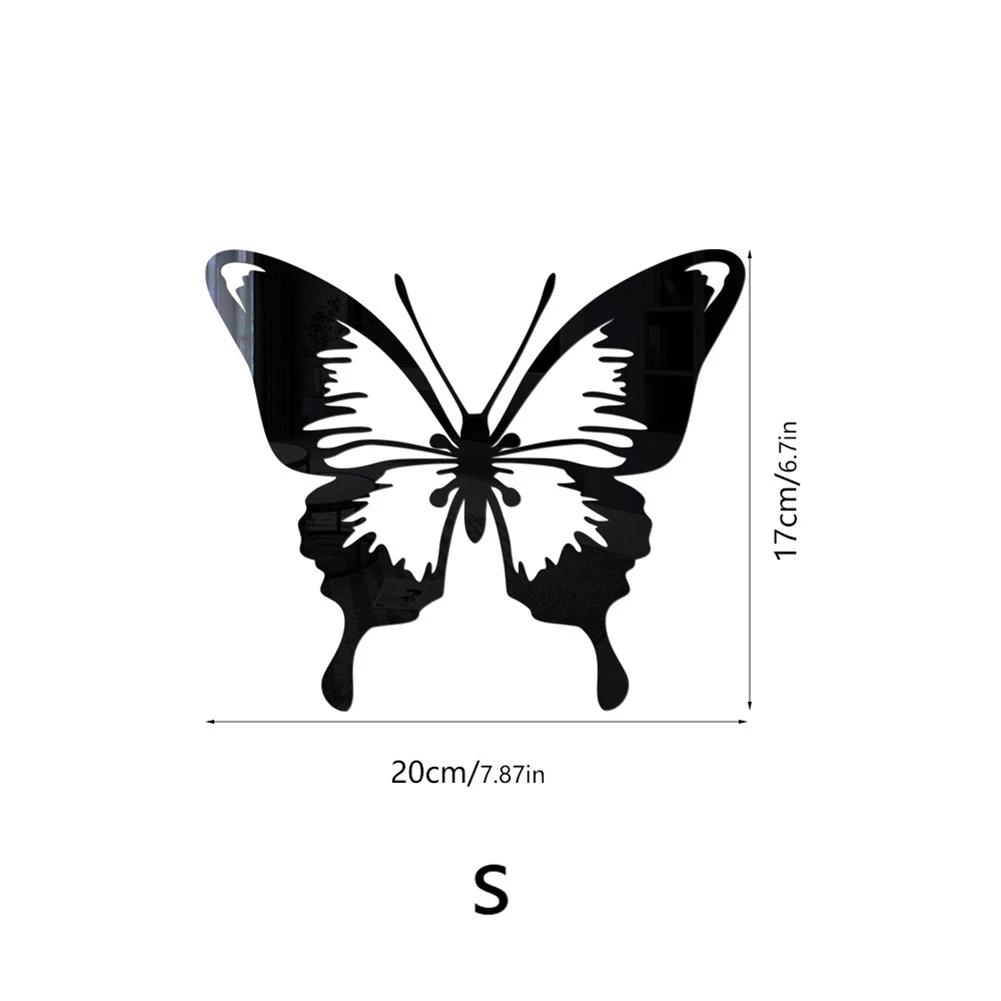 

3D трехмерный полый полумесяц цветок луна акриловое зеркало настенные наклейки настенная живопись настенная наклейка гостиная украшение дома