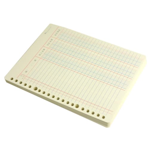 KOKUYO Three-color printing loose leaf A5 cash book 20 holes 100 sheets Lee-151