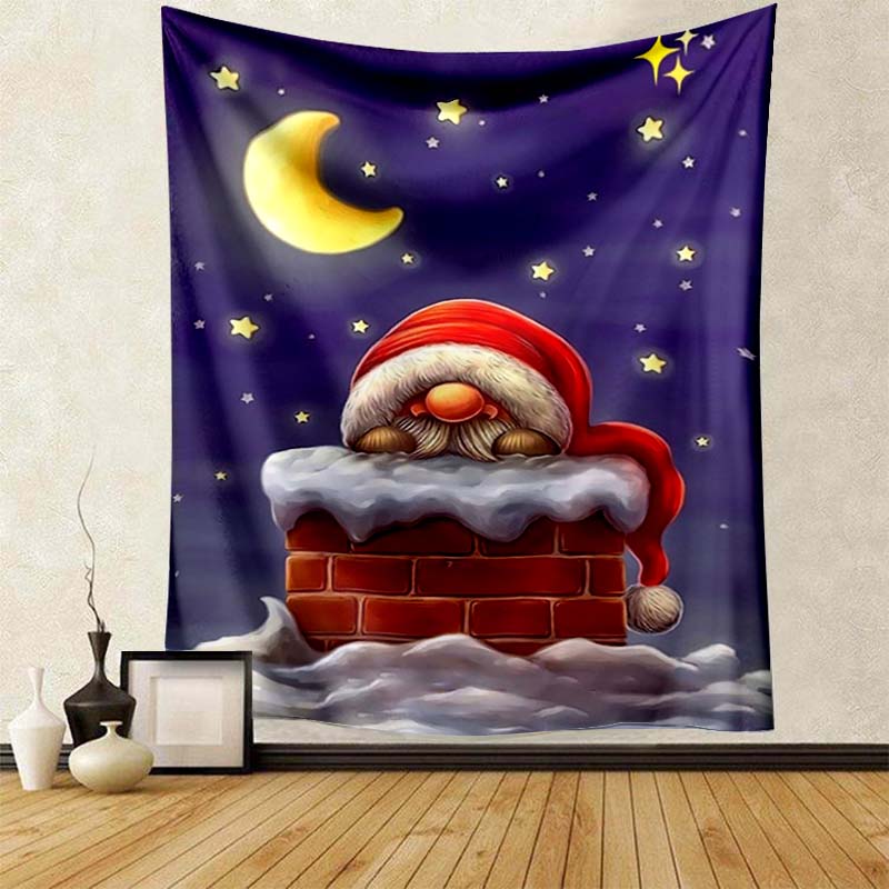 Beach Blanket Living Room Decoration Bedroom Background Cloth Santa Red Riding Hood Gnome Cute Tapestry Wall Hanging