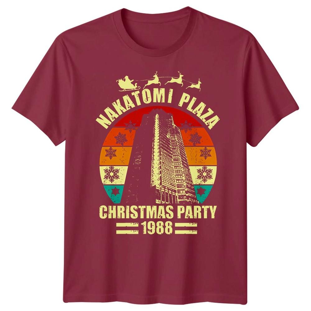 

Nakatomi Plaza Christmas Party 1988 TShirt Xmas Retro Vintage Men Women Tee #1 Unisex T-Shirt M
