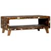 Coffee Table 90 X 50 X 35 Cm Solid Upcycled Wood