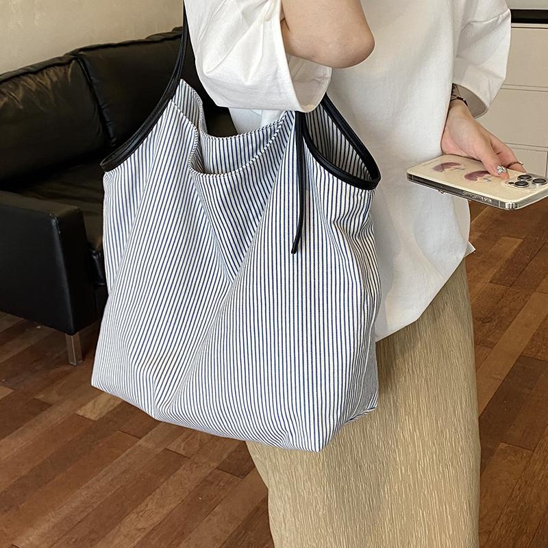 Striped Tote Bag Women's Handbag