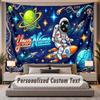 Astronaut Ruimte (176) Thema Gepersonaliseerde Wandtapijt Custom Naam Tekst Wandkleed Huis Achtergrond Decoratie