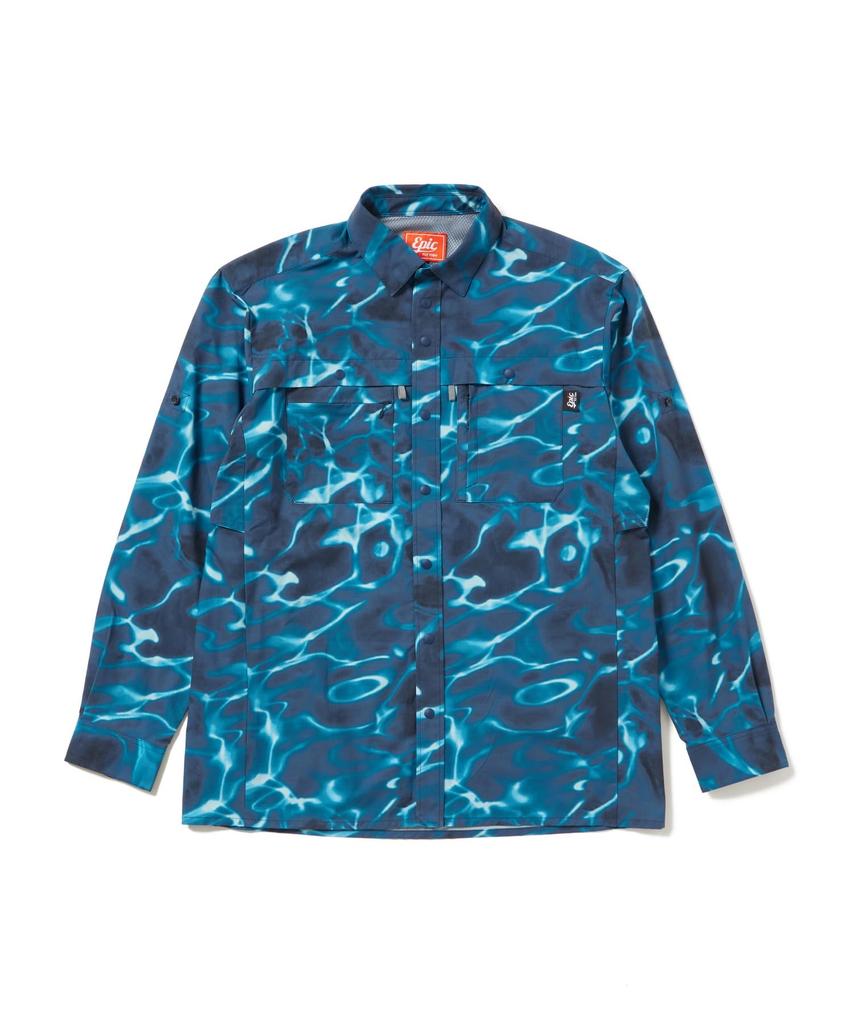 Snow Peak Wilkin Long Sleeve Shirt Long BLUE Size M EP-SH-26SU001 - Tops, Shirts, Sleeve, Men's & Women's, PT,