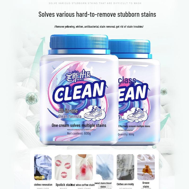 Xuan Shi Man 600g Mehrzweck-Waschpaste für Kleidung & Schuhe - Effektiver Fleckenentferner & Schuhreiniger