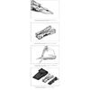11in 1 Combination Foldable Multifunctional Pliers Portable Emergency Survival Camping Tool with 12 Screwdriver Head Mini Knife