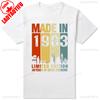 Vintage Made In 1983 Limited Edition 42st Birthday Gift Tshirt For Unisex Unisex Unisex Retro Casual Short Sleeve