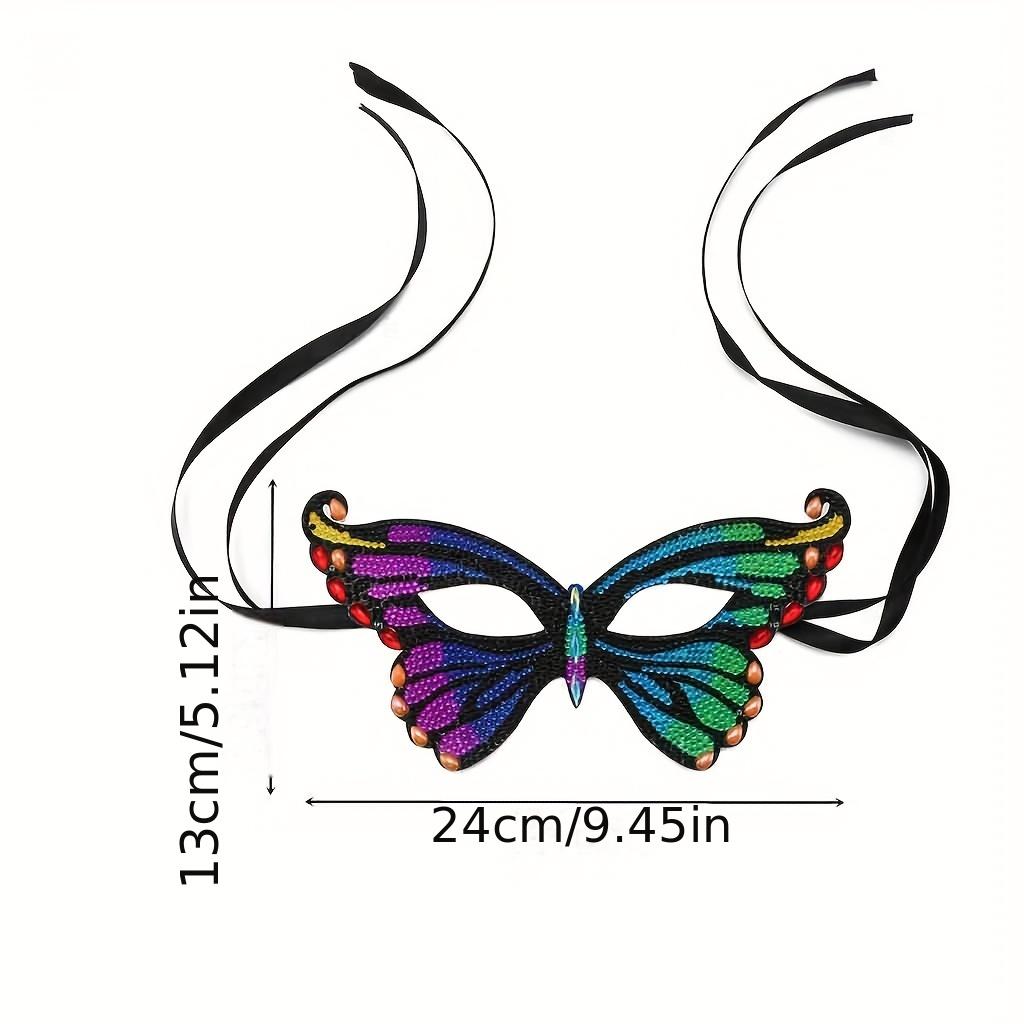 1 sada Point Diamond DIY maska na narozeninový ples a svátek diamantová malba ve tvaru krystalu výšivka