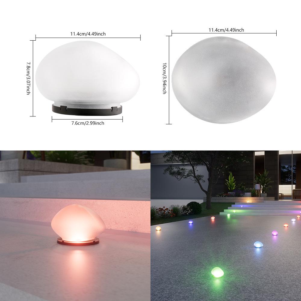 Outdoor Solar Pebble Lights - Waterproof Garden & Lawn Decorative Landscape Stones