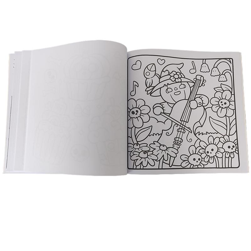 Creative Diy Coloring Book Cartoon Funny Children Graffiti Notebook Cute Coloring Book Drawing Book Adult Relaxation Supplies