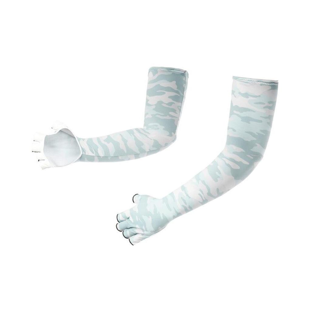 SHIMANO Sonnenschutz Lange Handschuhe Hellgrau Multi Camo M GL-600V