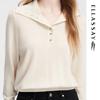 ELLASSAY Women's Cashmere High-Neck Pullover Knit Sweater