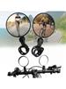 Universal Bicycle Rearview Mirror 360°Adjustable Rotate Convex Wide Angle Cycling Handlebar Rear View Mirrors