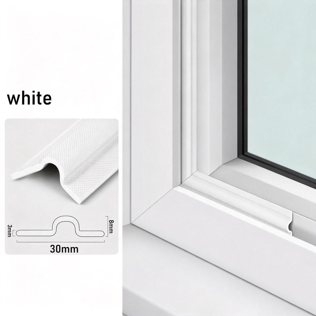 Self-Adhesive Weather Stripping for Windows & Doors - Windproof, Dustproof, Rain Barrier & Noise Reduction Sealant Tape