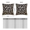 Pillow Case Black White Gold Flower Custom Pillow Cover For Living Room Bed Chair Fashion Pillowcases