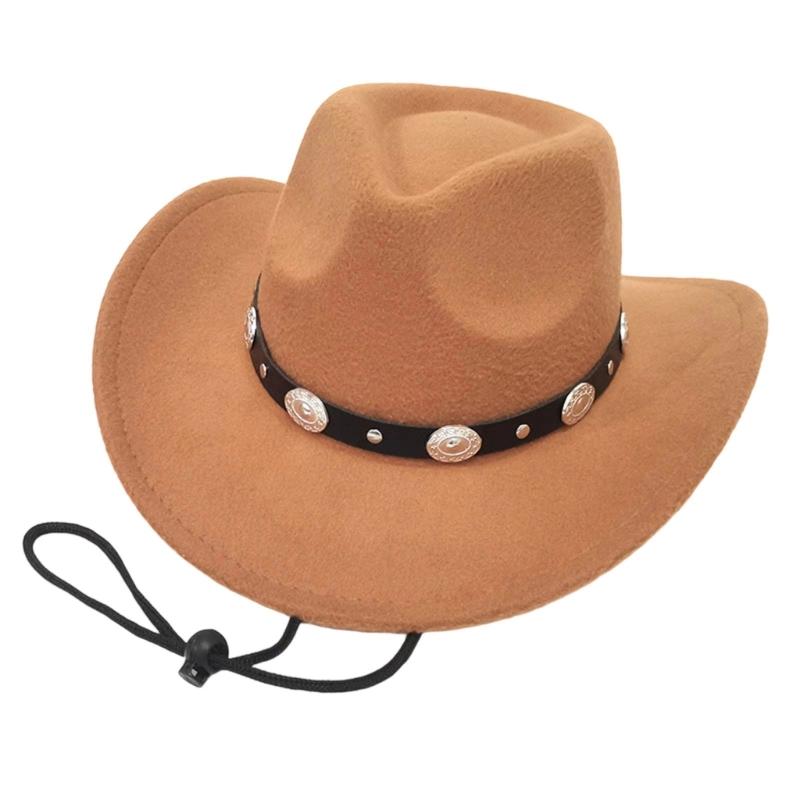 European Wool Rolled Design Unisex Sun Hat For Outdoor Travel