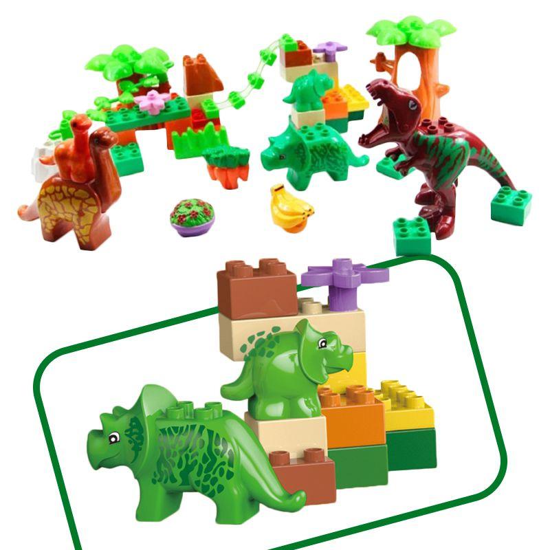 40pcs Dino Paradise Building Blocks Set Lightweight And Durable For Safe Play