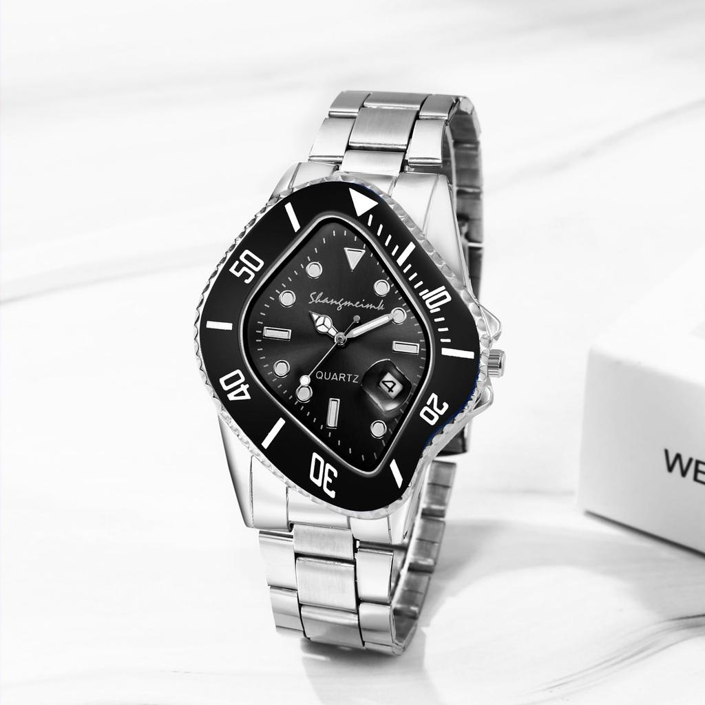 Unique Stainless Analog Quartz Fashion Accessory Perfect Gift for Day Men's Watch, Design, Calendar, Steel, Waterproof, Watch, Casual, Business,
