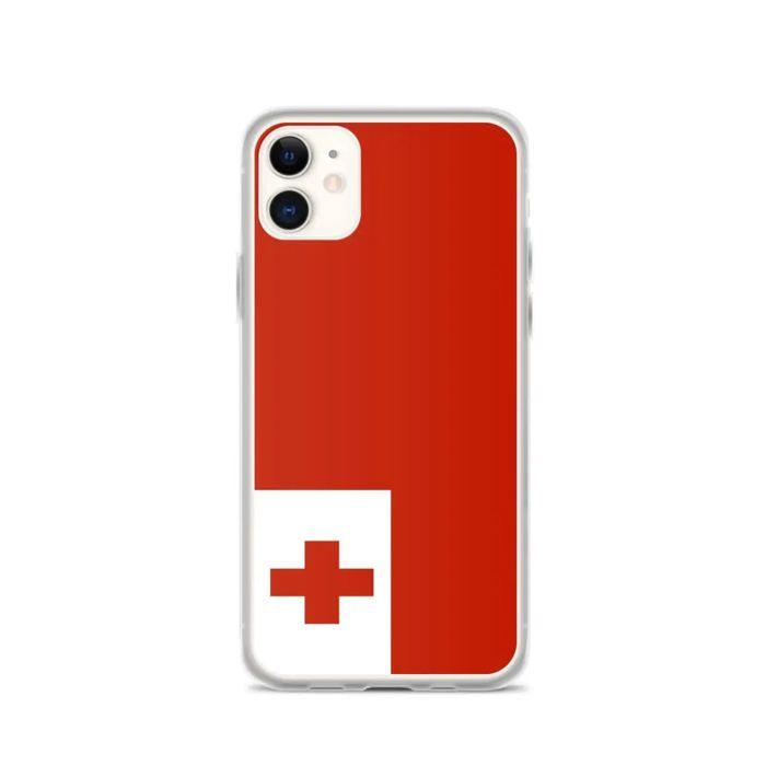 Coque - PIXELFORMA - iPhone 11 - Drapeau des Tonga - Protection complète - Souple