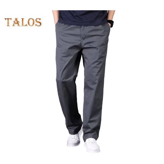 Herre Cargobukser Rette Brede Ben Ensfargede Lommer Knapp Glidelås Glatt Hurtigtørkende Outdoor Streetwear Langbukser