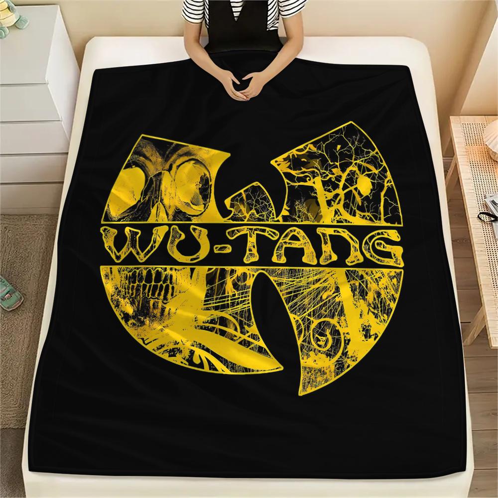 1 Pieza Manta de Franela con Estampado Wu-Tang Clan, Alta Calidad Para Todas las Estaciones, Decoración del Hogar, Calidez y Comodidad, Perfecta para Regalos de Navidad