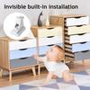 Child Safety Magnetic Drawer No Drilling Easy Installation Invisible Design Secure Drawer Lock Invisible Baby Proofing Lock