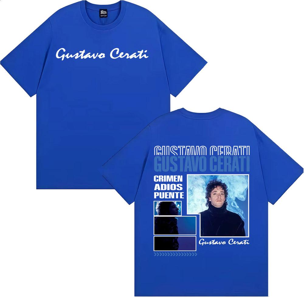 Rapper Gustavo Cerati Tour 2025 Graphic Tee Shirt Men Women Fashion Harajuku Streetwear T Shirt Summer Comfort Oversized Tshirt