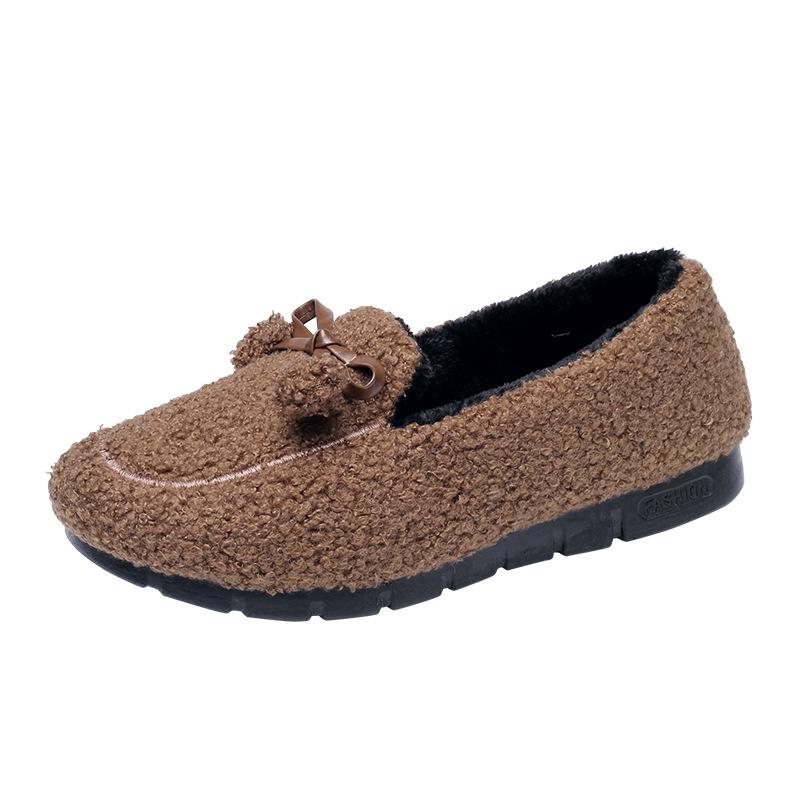 Winter new cloth shoes velvet warm daily home indoor women's cotton slippers cotton shoes